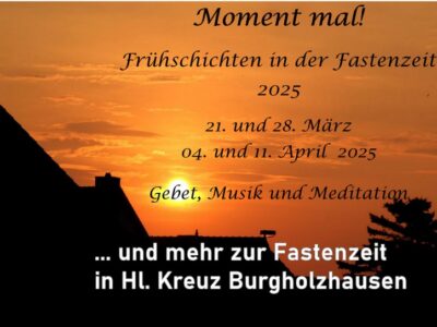 Sich (Fasten) Zeit nehmen