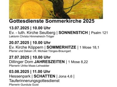 Sommerkirche mit Frühstück
