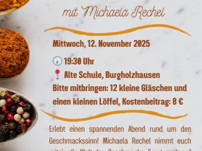 Workshop: Schmecken auf der Spur mit den Landfrauen Burgholzhausen