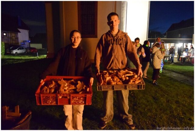 Martinsmänner zum Teilen stehen bereit.