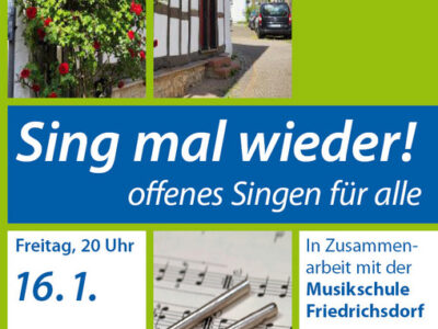 Sing mal wieder – im Januar