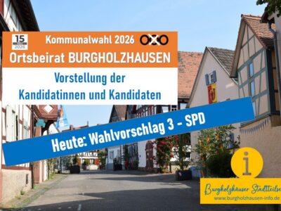 Ortsbeiratswahl Burgholzhausen: Vorstellung der SPD-Liste