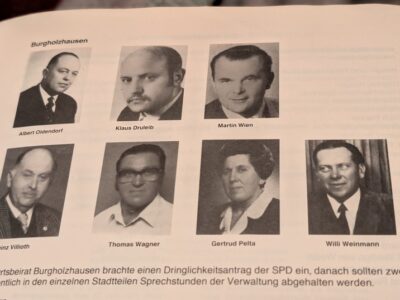 Unser Zuhause, unsere Wahl und der allererste Ortsbeirat von Burgholzhausen