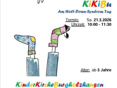 KiKiBu – Kinder Kirche Burgholzhausen am Welt-Down-Syndrom-Tag