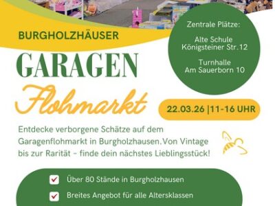 Großer Garagen-Flohmarkt in Burgholzhausen