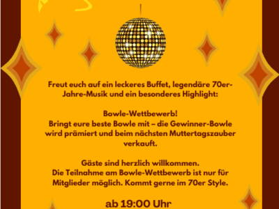 Bowle-Abend im Stil der 70er Jahre