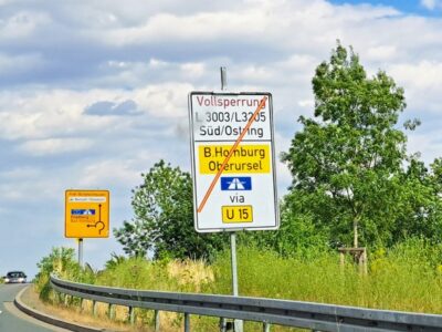 Vierwöchige Sperrung der Kreuzung am Südring Bad Homburg