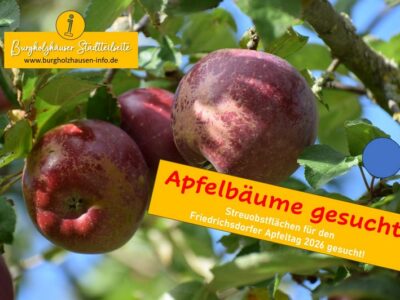 Apfelbäume und mehr für den Friedrichsdorfer Apfeltag gesucht