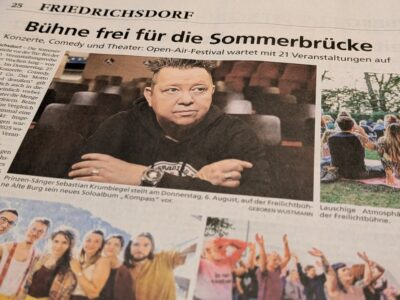 Handverlesene Acts der Sommerbrücke auf der Freilichtbühne in Burgholzhausen