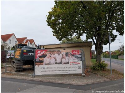 Abrissarbeiten vom DRK-Heim laufen an